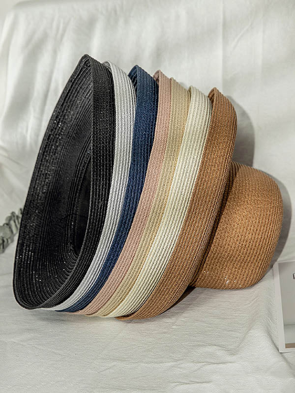 Solid Color Breathable Foldable Adjustable Outdoor Sun Hat