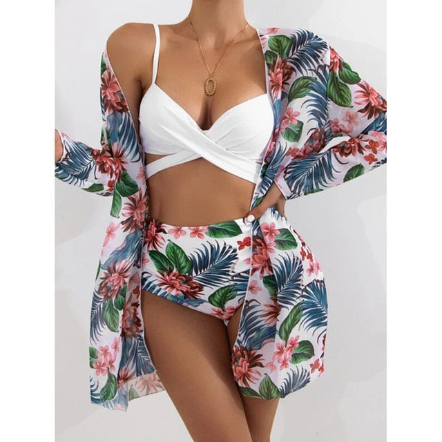 Three-piece suit Printed Swimwear