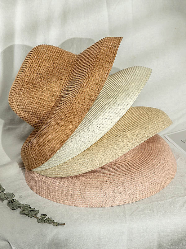 Solid Color Breathable Foldable Adjustable Outdoor Sun Hat