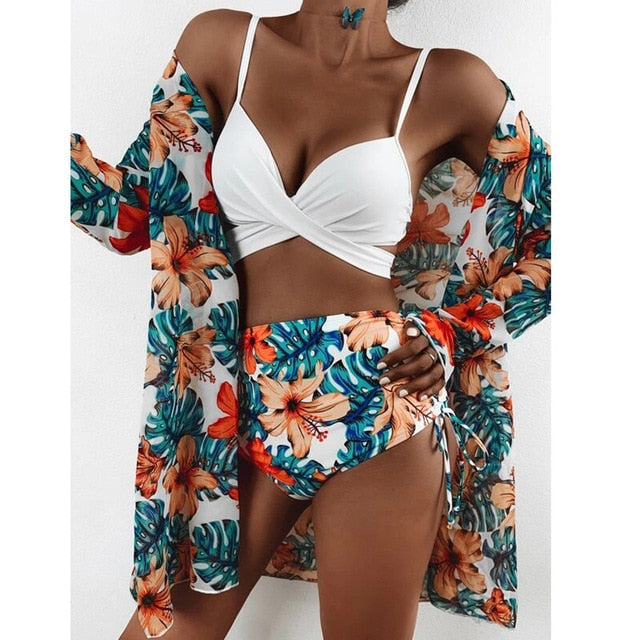 Three-piece suit Printed Swimwear