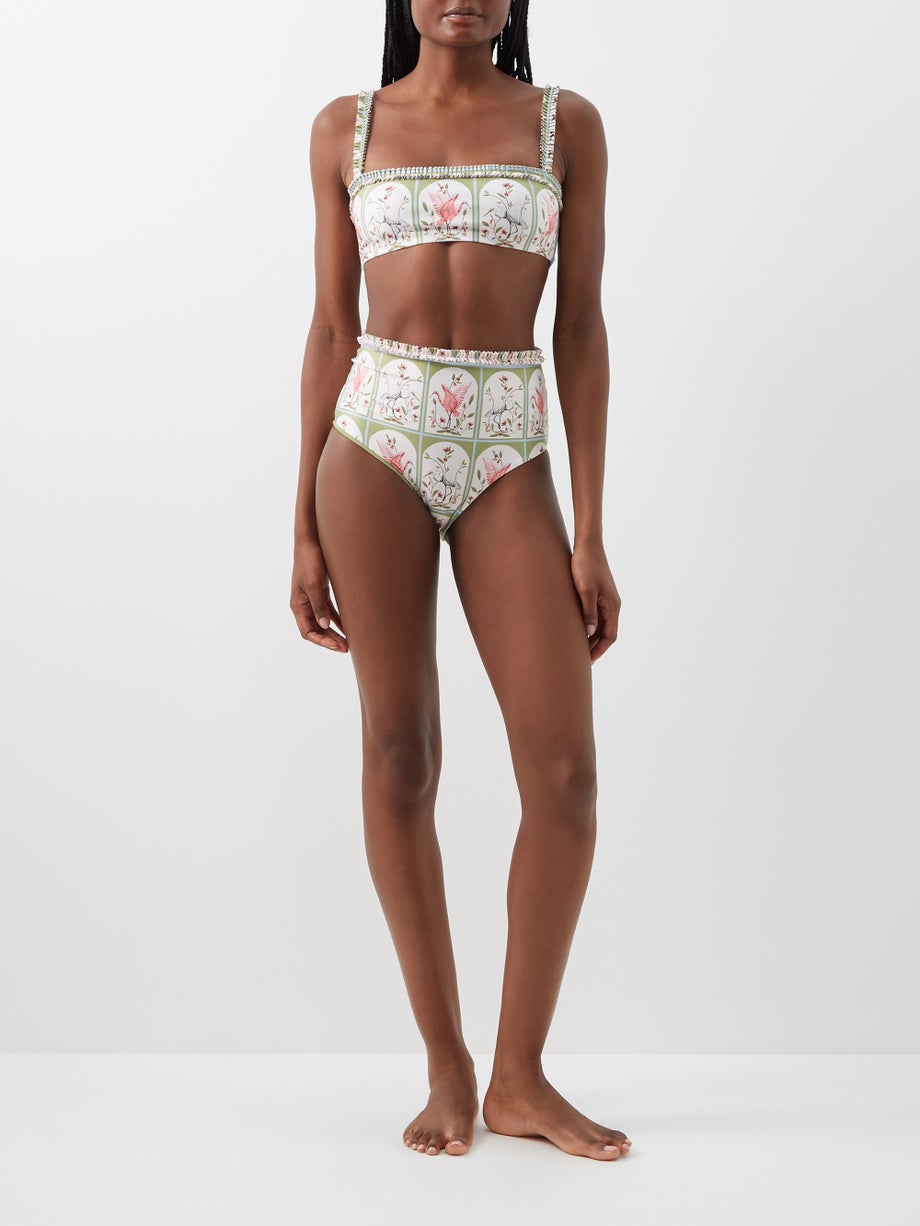 Simple Print Bikini Fashion Swimsuit