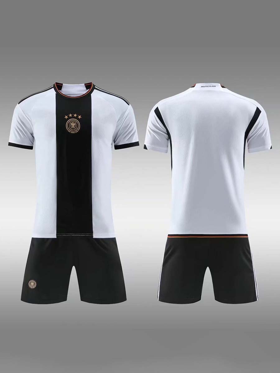 German Football Short Sleeve T-Shirt and Shorts Set