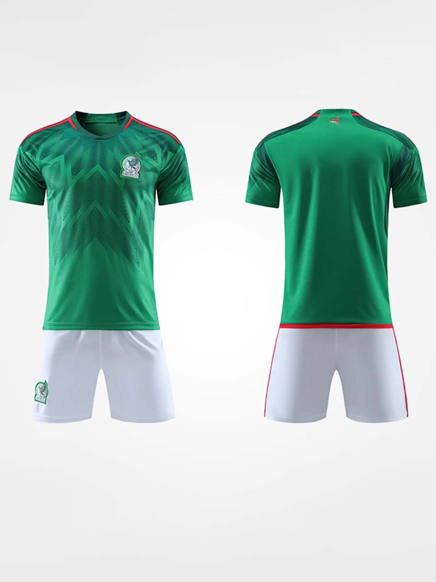 Mexico Football Short Sleeve T-Shirt and Short Sets