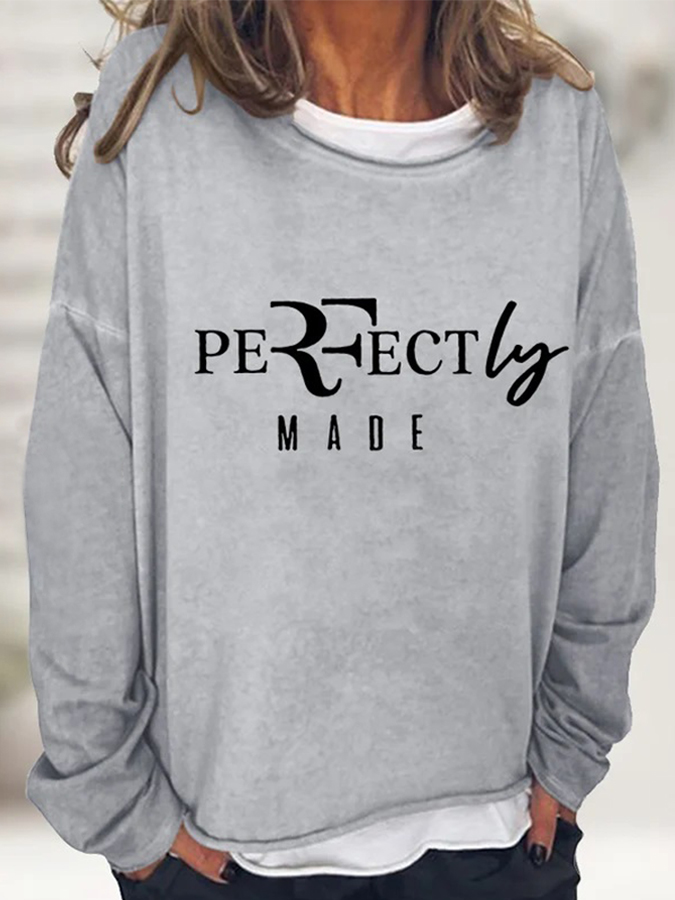 Perfectly RF Tennis Enthusiast Long Sleeve Crewneck Sweatshirt
