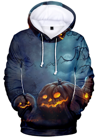 Halloween Loose Hooded Sweatshirt