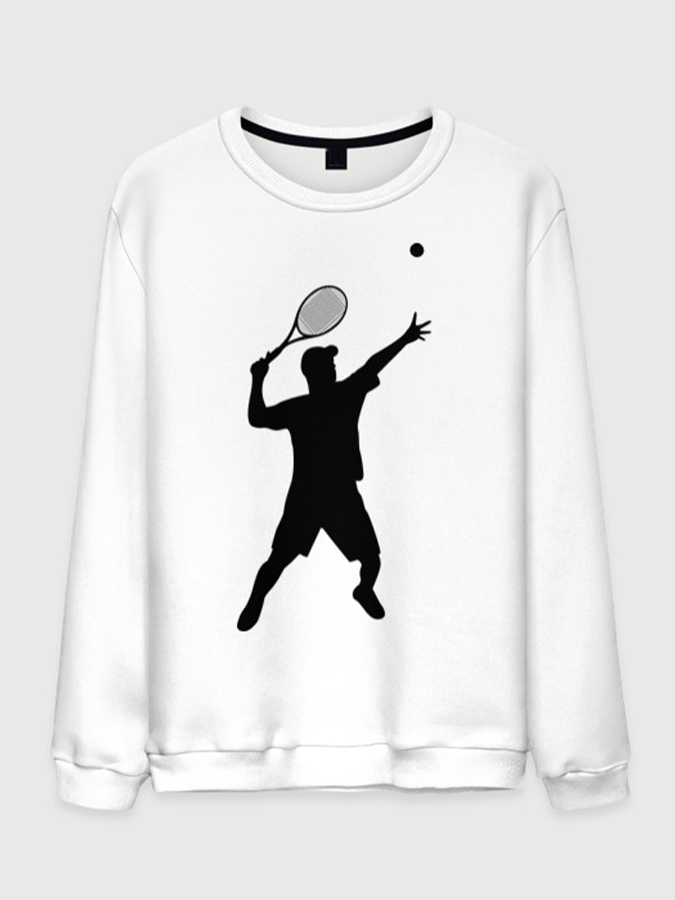 Unisex Tennis Long Sleeve Sweatshirt