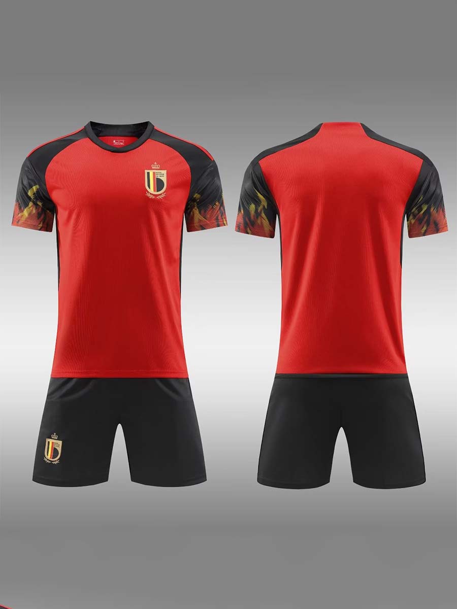 Belgium Football Short Sleeve T-Shirt and Short Sets