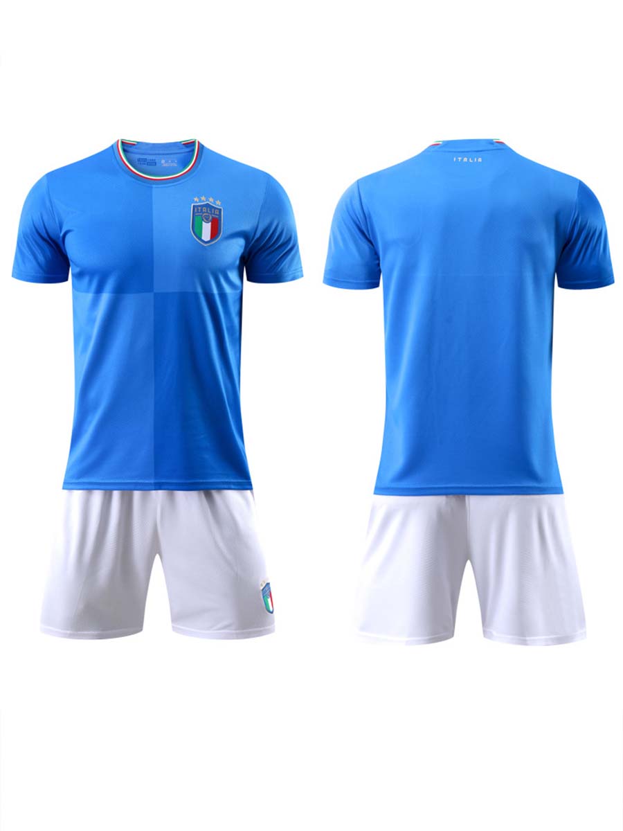 Italian Football Short Sleeve T-Shirt and Shorts Set