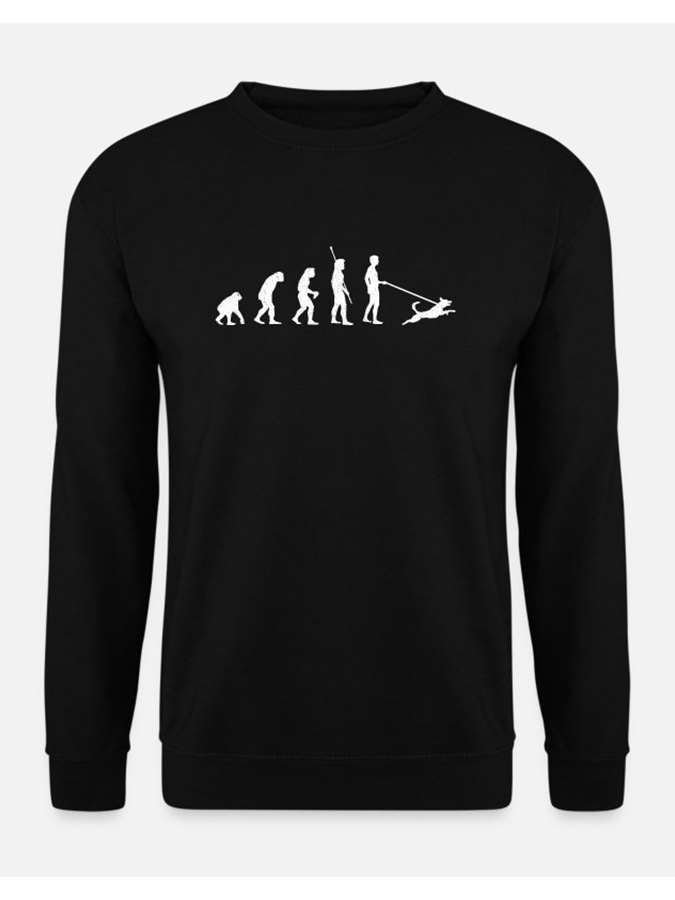 Humanoid Print Unisex Crew Neck Long Sleeve Sweatshirt