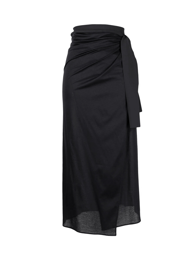 Plain One Shoulder One-Piece Swimsuit And Cover Up