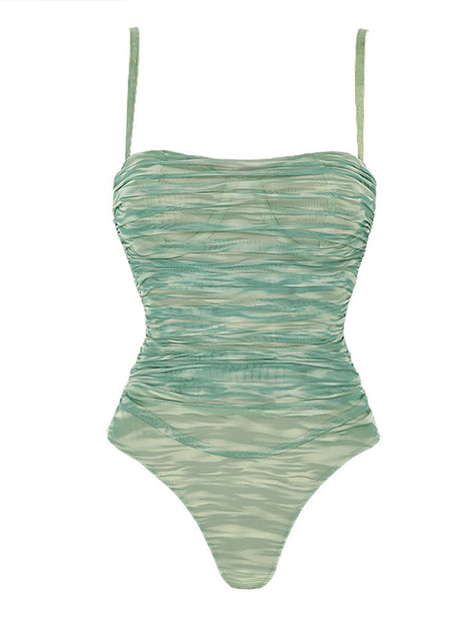 Fashion Floral Print Ruffle Bikini Gradient Set