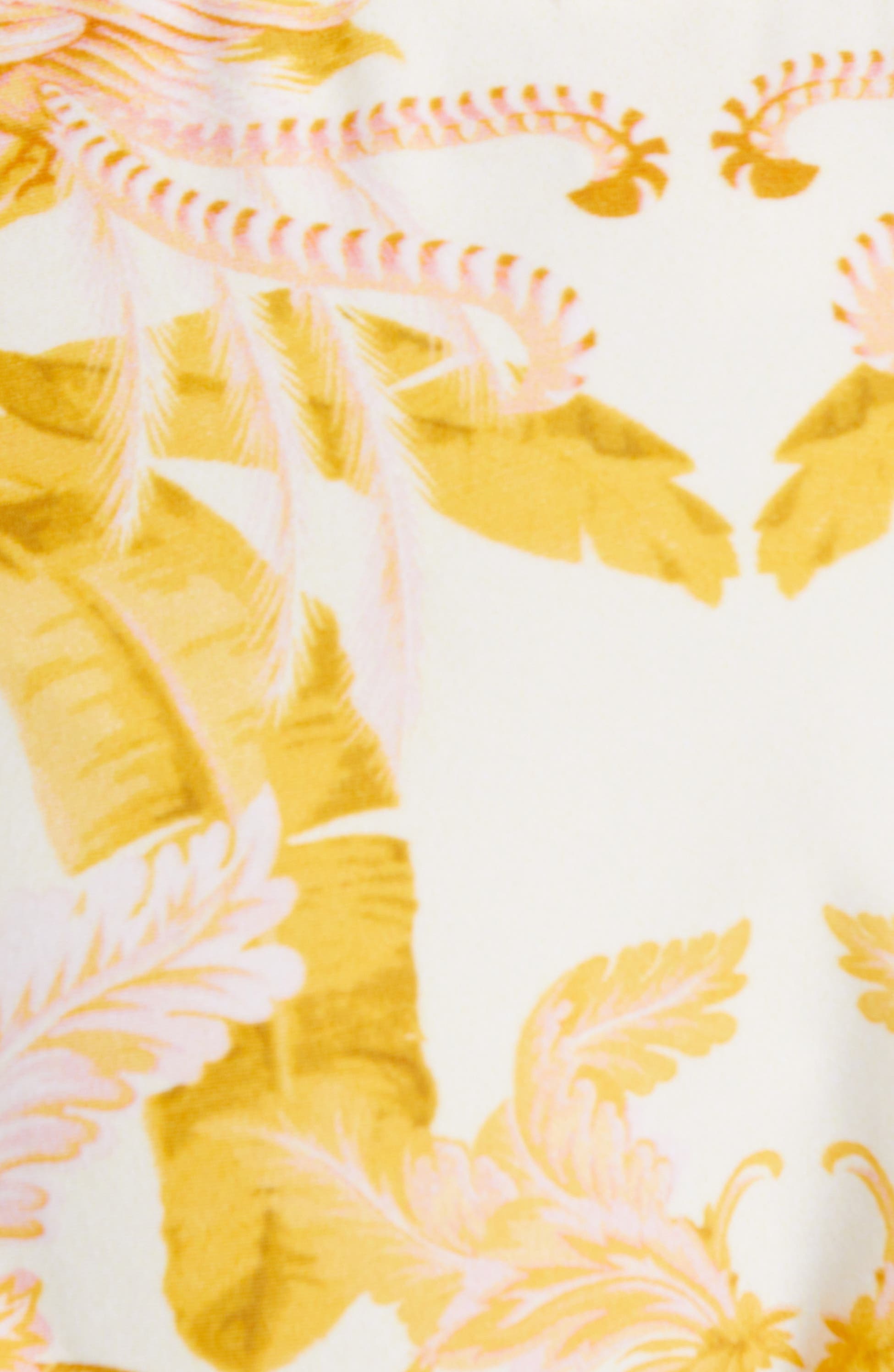 Vintage Print Print Bandeau One Piece Swimsuit And Cover Up