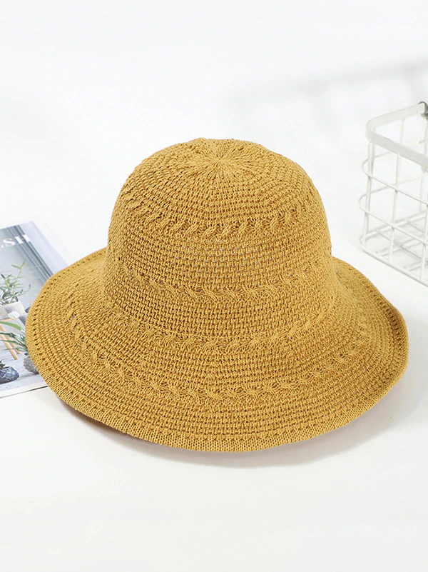 Leisure Solid Sun-Protection Dome Hat