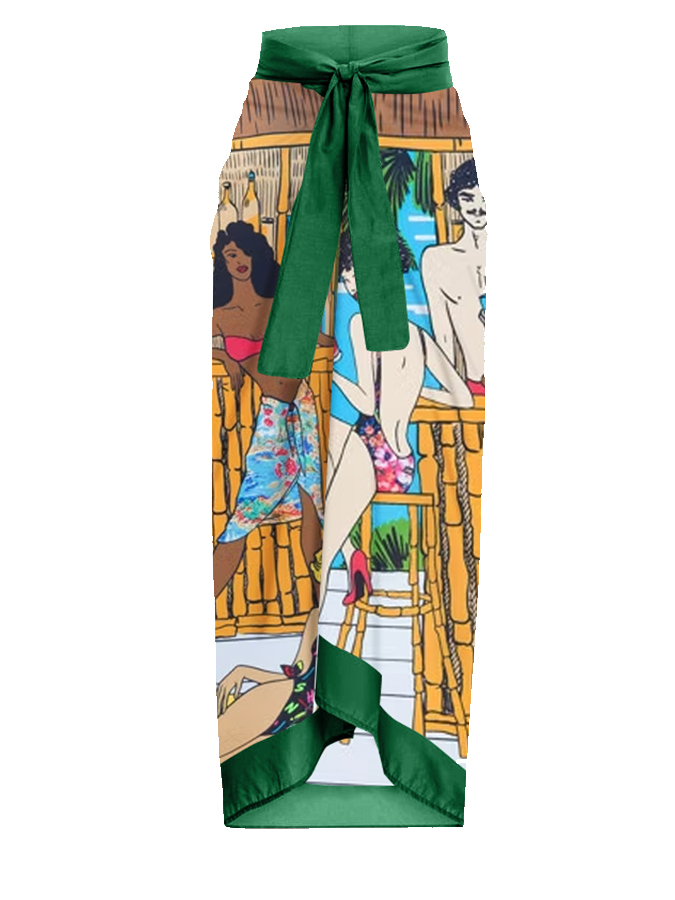 Printed Fashion One Piece Cutout Swimsuit