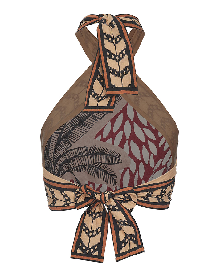 Vintage Print Beach Bikini Set