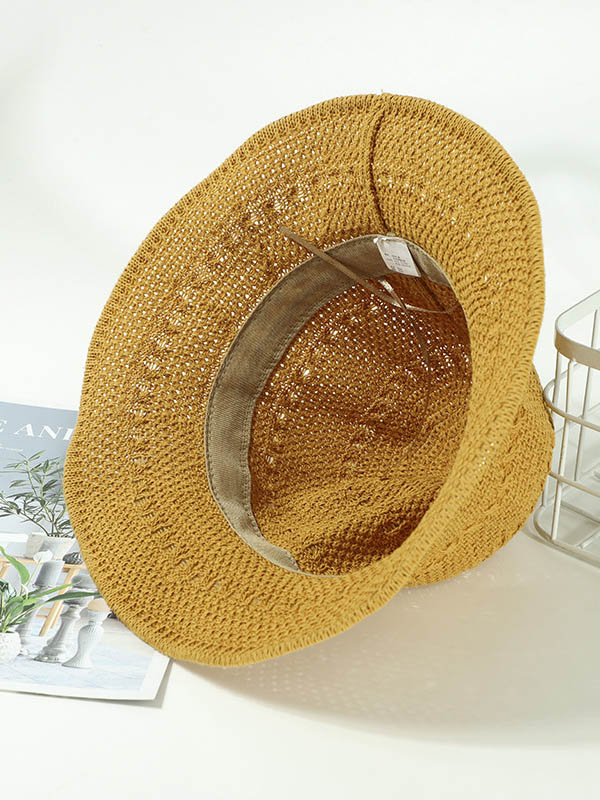 Leisure Solid Sun-Protection Dome Hat