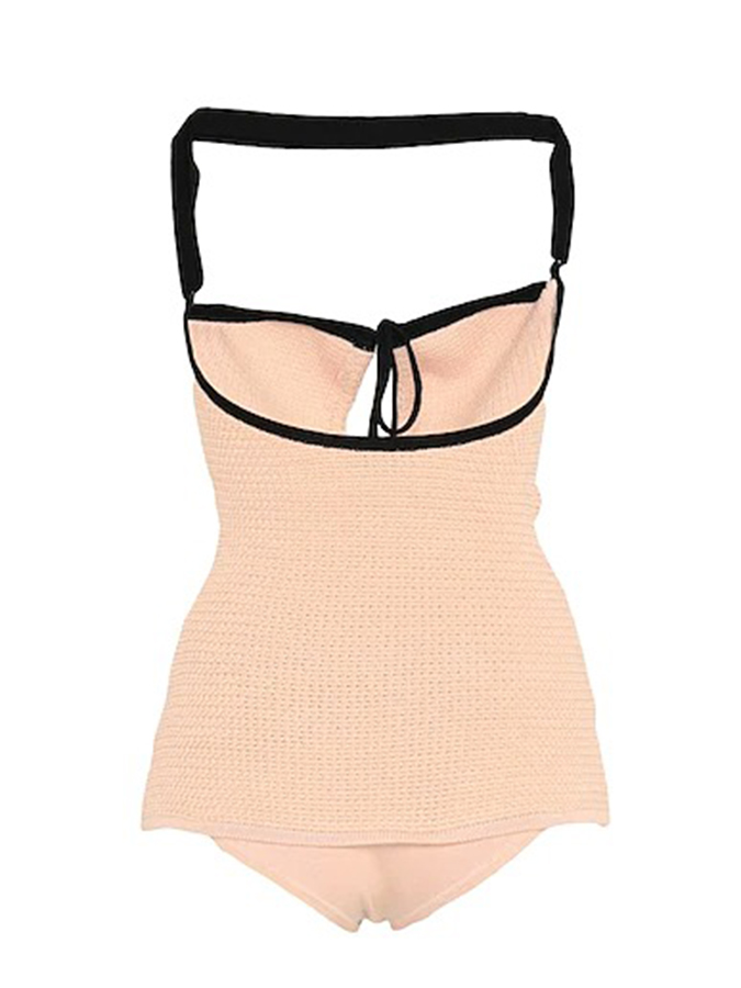 Simple Halter Fashion One Piece Swimsuit