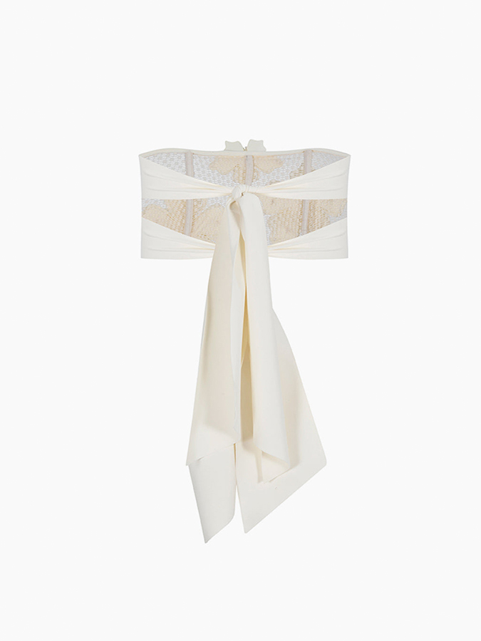 3D Petal Bandeau Top and Skirt