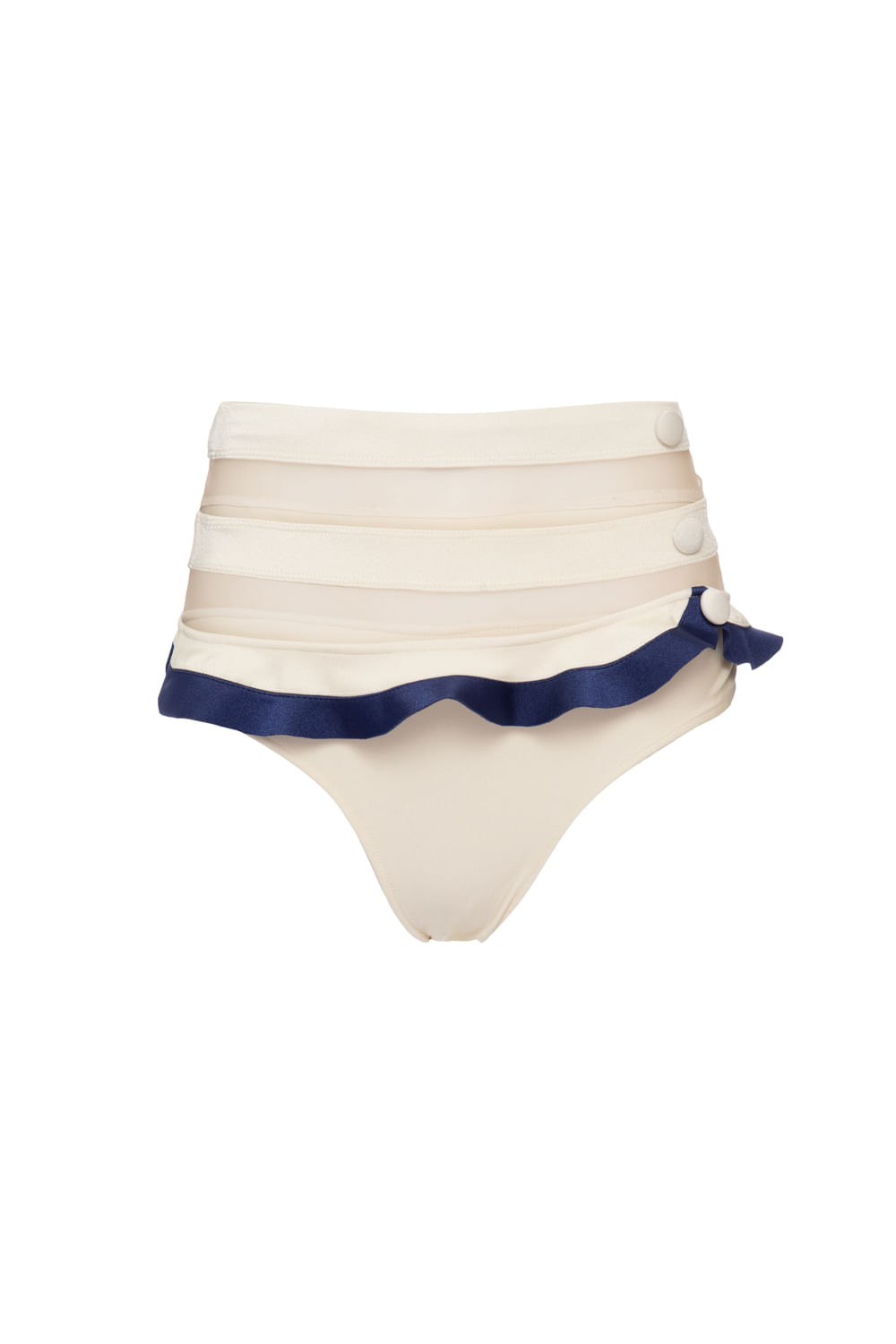 Ruffled Split Bikini Set