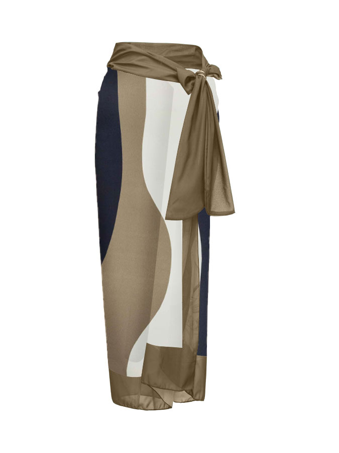 Fashion Simple Printed One-Piece Swimsuit