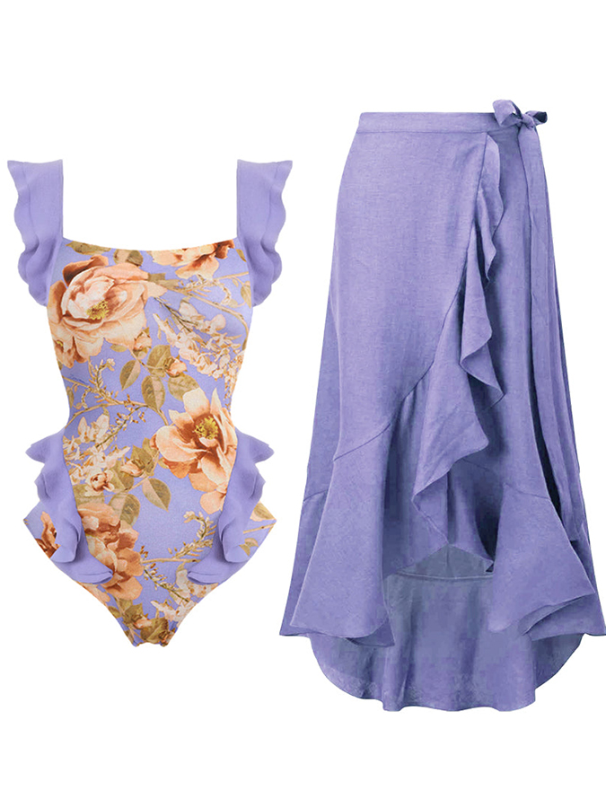 Fungus Print Fashion One Piece Swimsuit