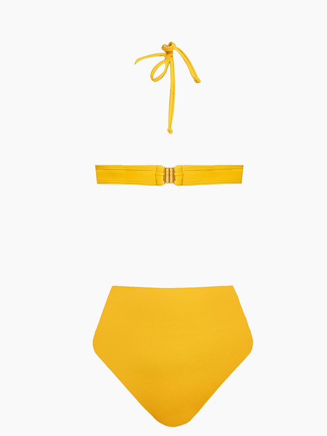 Solid Color Cutout Fashion One Piece Swimsuit
