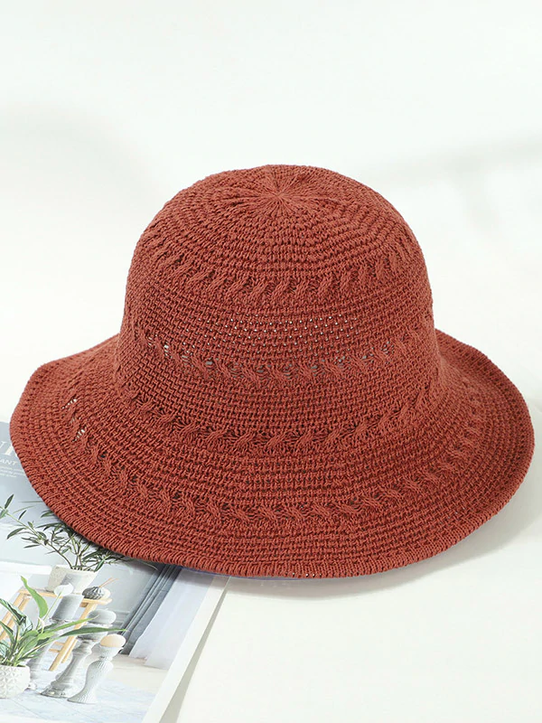 Leisure Solid Sun-Protection Dome Hat
