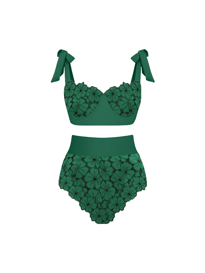 Petal Lace One-Piece Swimsuit