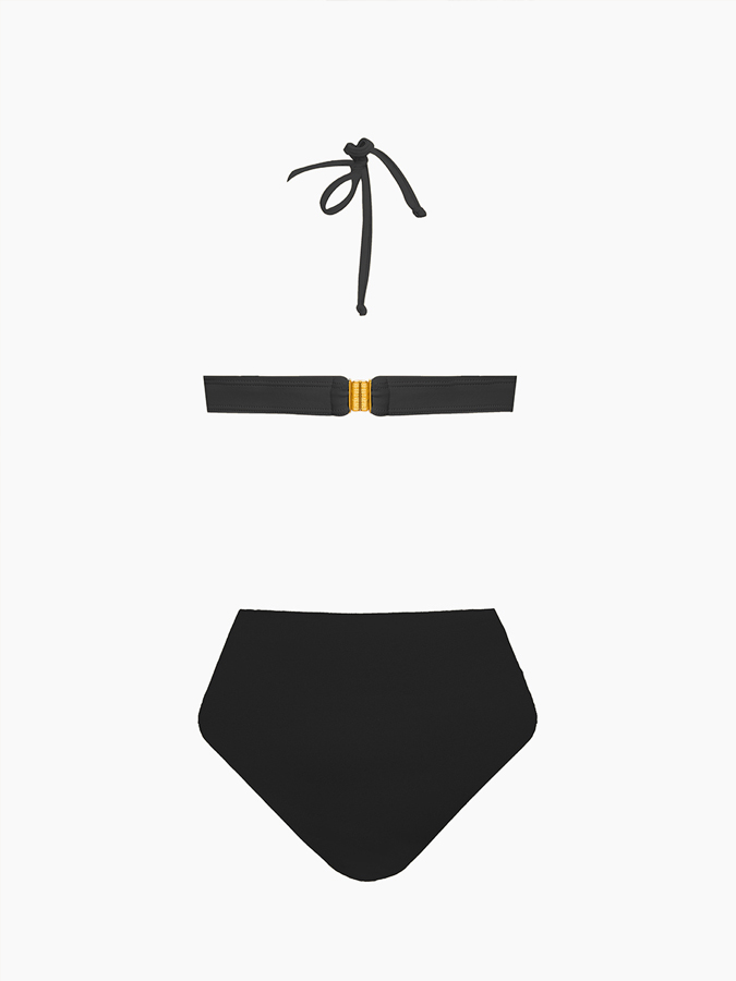 Solid Color Cutout Fashion One Piece Swimsuit