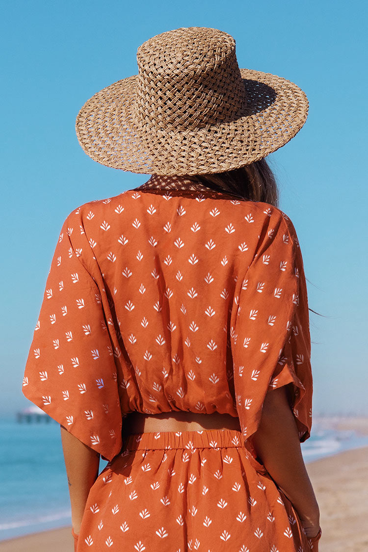 Diane Geometric Print Cover Up Top