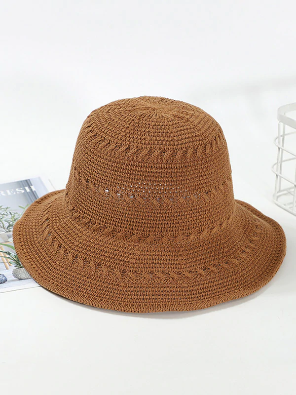 Leisure Solid Sun-Protection Dome Hat