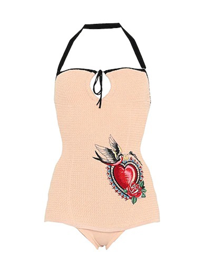 Simple Halter Fashion One Piece Swimsuit