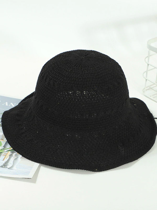 Leisure Solid Sun-Protection Dome Hat