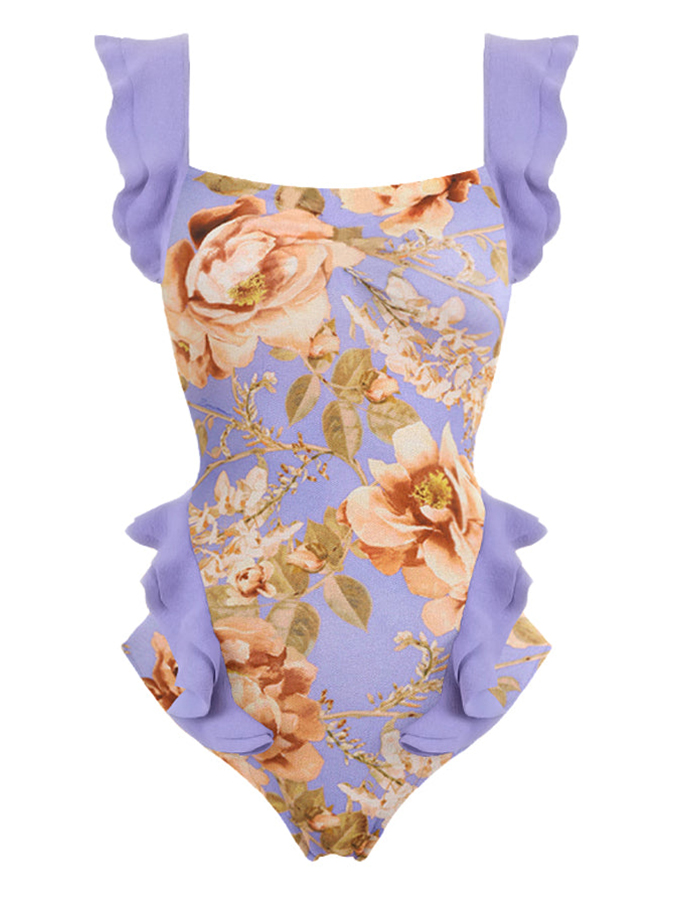 Fungus Print Fashion One Piece Swimsuit