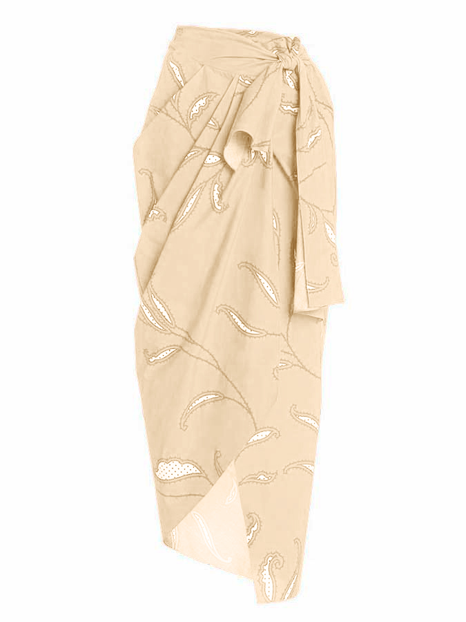 One-Shoulder Embroidered Printed Ruffled Swimsuit