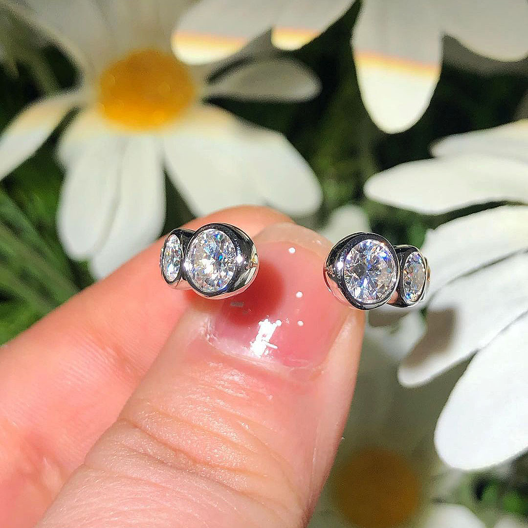 3ct Round Cut White Sapphire Eternity Ring