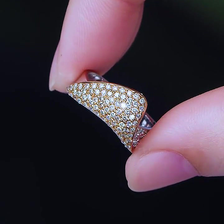 4.52ct Round Cut White Sapphire Eternity Ring