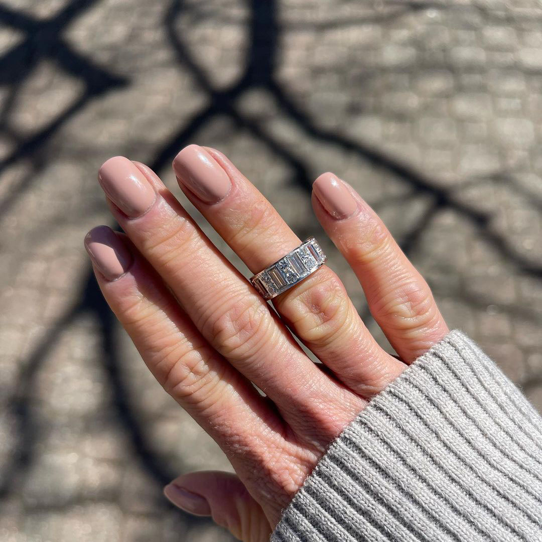 5.75ct Baguette Cut White Sapphire Eternity Ring