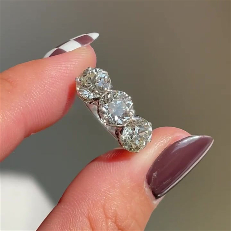 4.5ct Round Cut White Sapphire Wedding Band