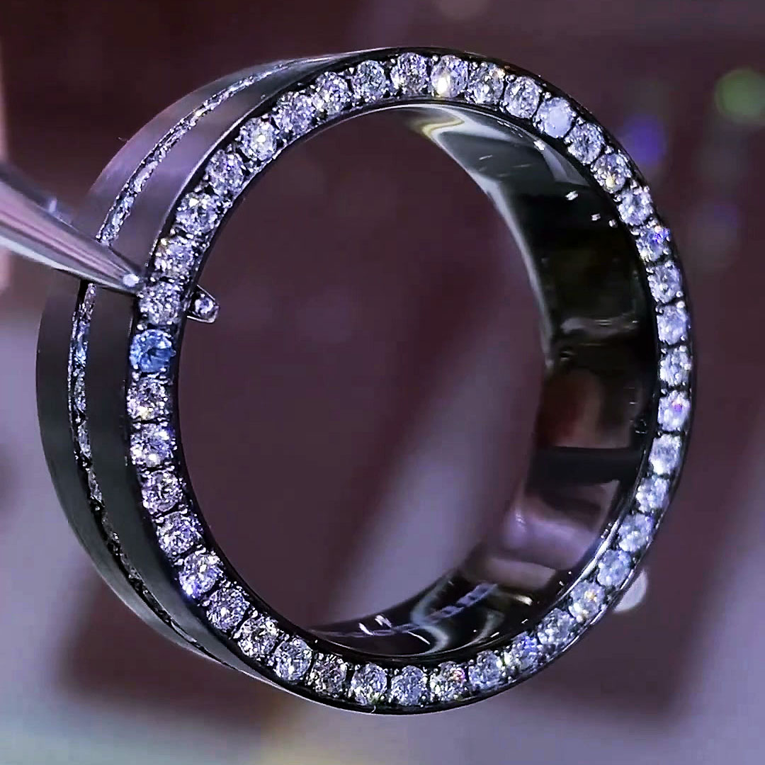 2.25ct Round Cut White Sapphire Men's Engagement Ring