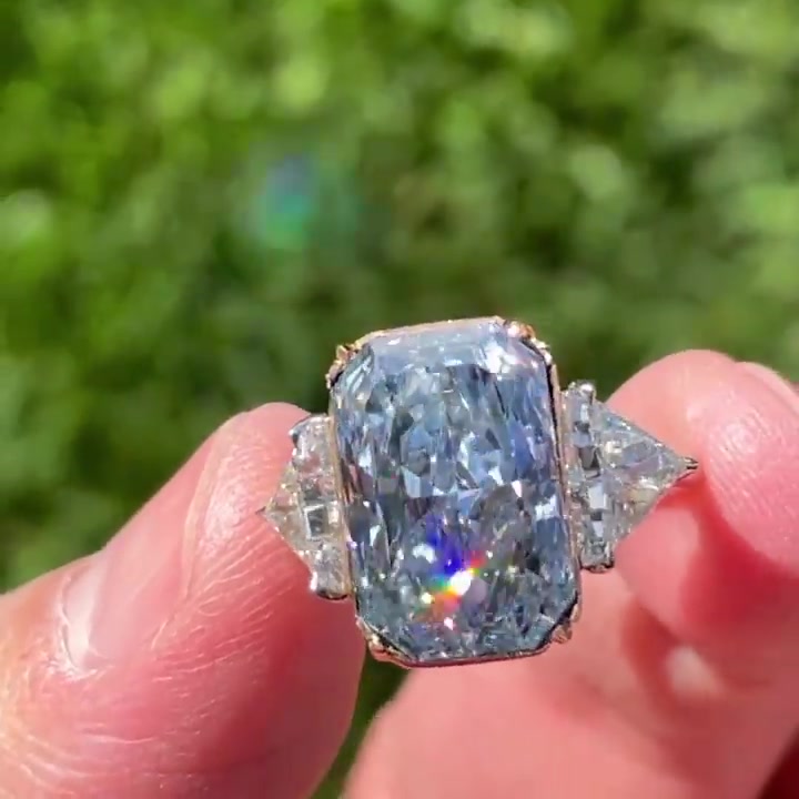 7ct Radiant Cut White Sapphire Engagement Ring