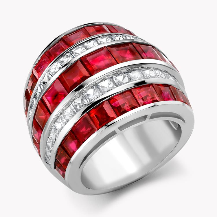 17.82ct Manhattan Large Ruby&Diamond Ring