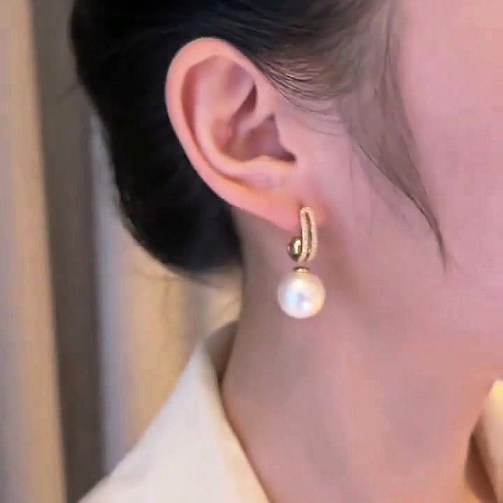 3-in-1 pearl Sapphire earrings