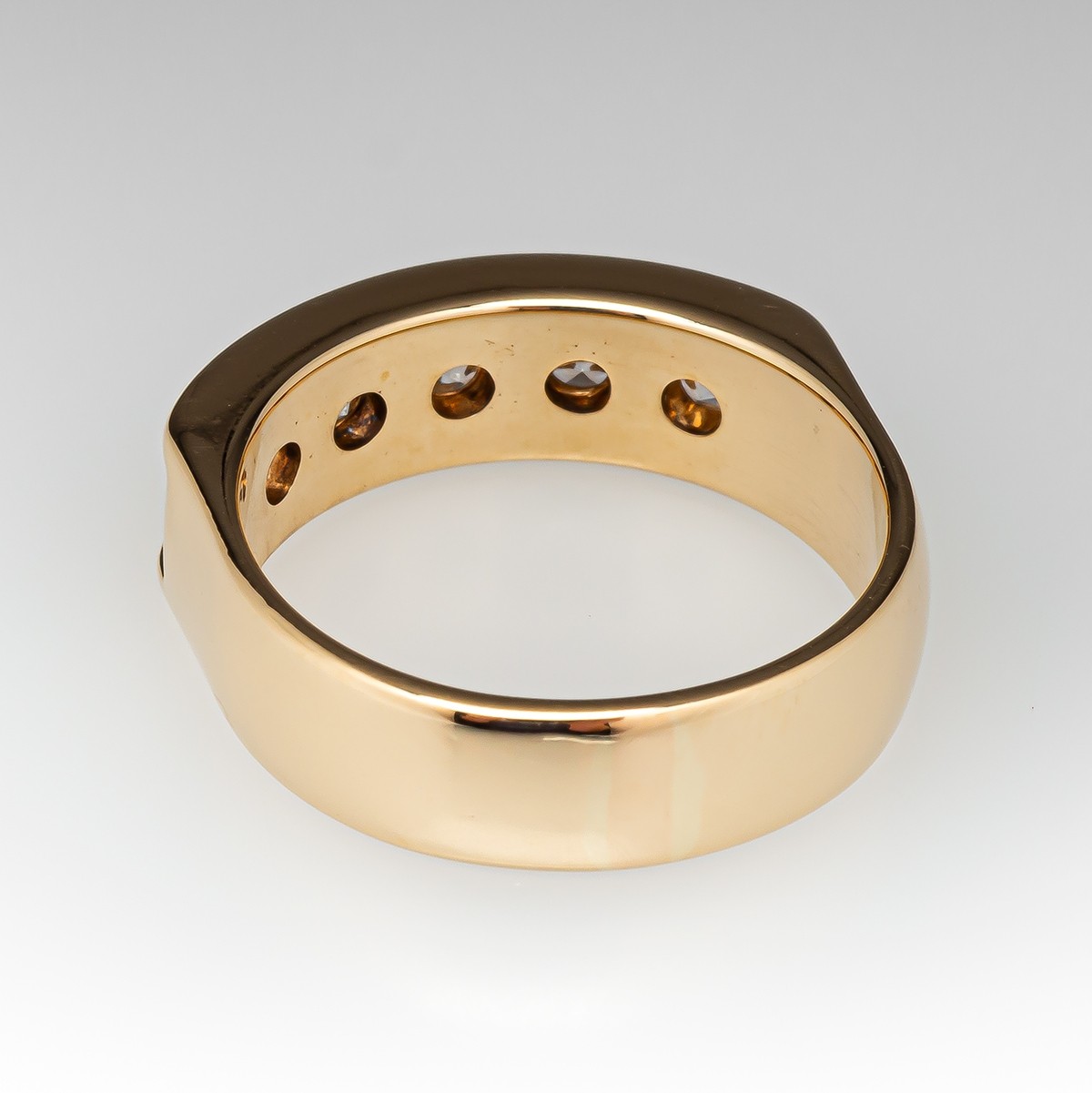 2.5ct Round Cut White Sapphire Half Eternity Ring