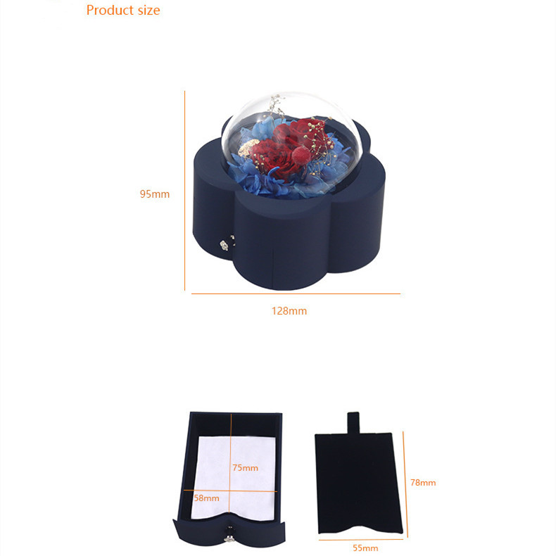 Eternal Rose Flower Flower Jewelry Box Gift Box