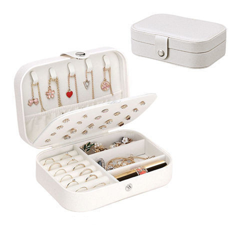 Three-layer PU Jewelry Storage Box