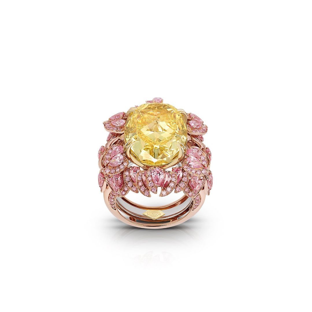 6ct Oval Cut Yellow Sapphire Wedding Set