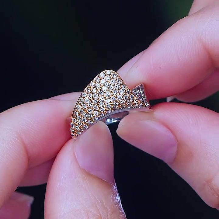 4.52ct Round Cut White Sapphire Eternity Ring