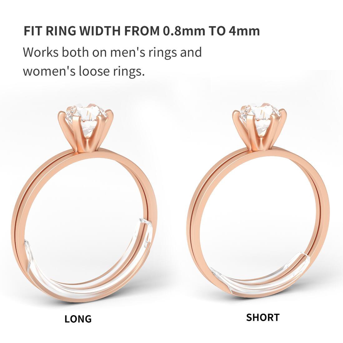 Invisible Resin Ring Size Adjuster for Any Loose Rings