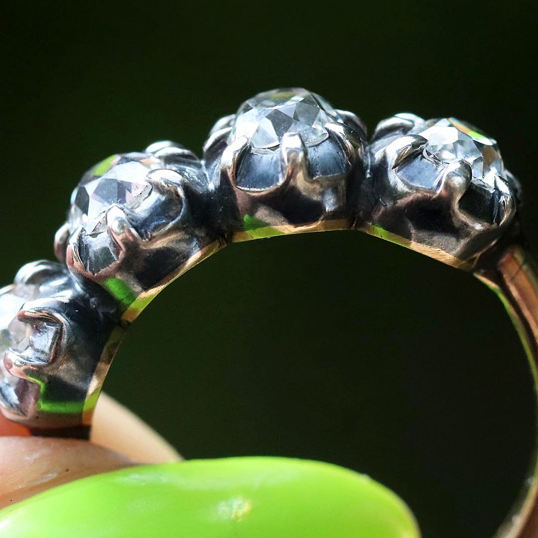 4.75ct Round Cut White Sapphire Eternity Ring